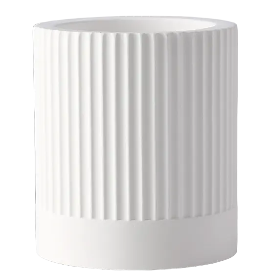 Green-Life plaster candle jar GF25CJ034 with simple modern design, offering clean texture and lightweight structure for contemporary fragrance collections.