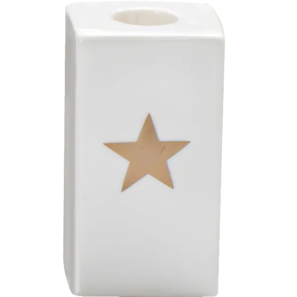 Green-Life ceramic candle stick holder GF201601 with holiday themes, suitable for festive campaigns and limited edition candle collections.