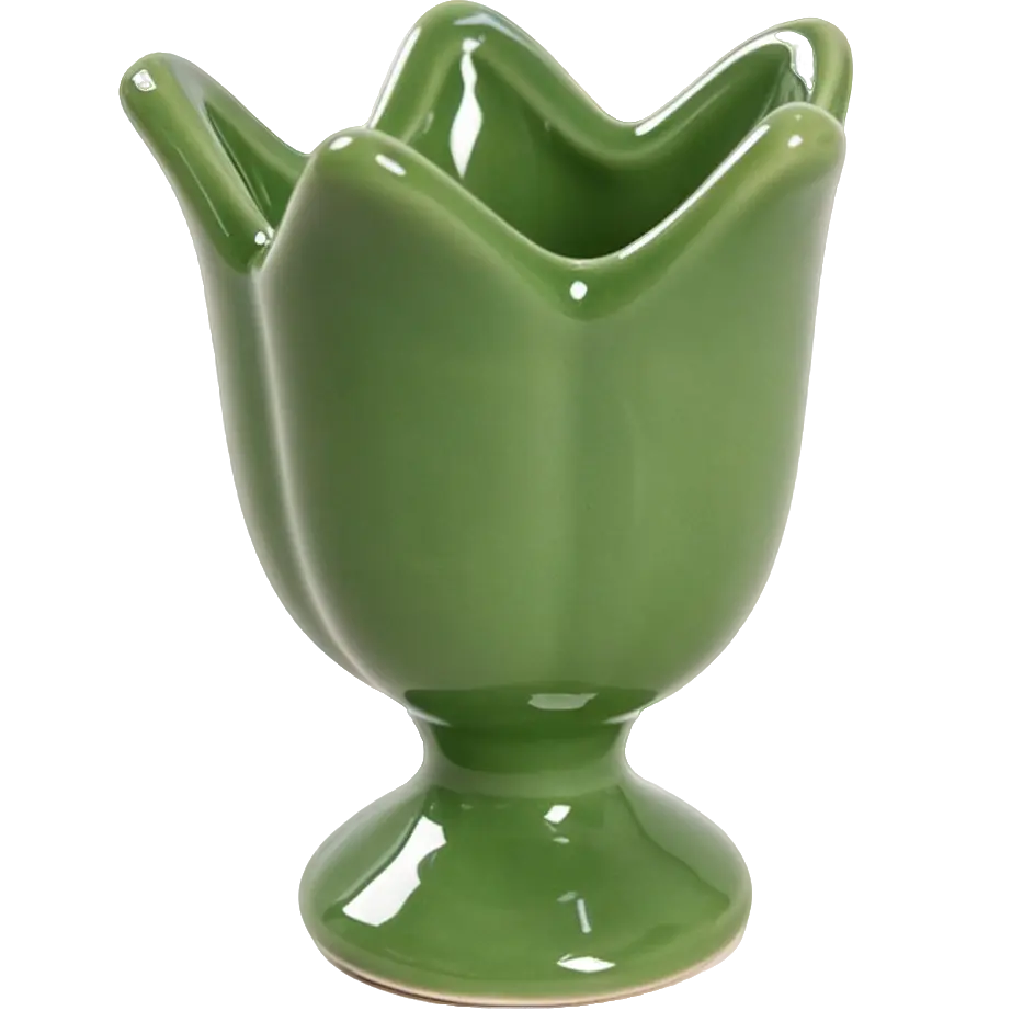 Green-Life ceramic candle stick holder GF25CH757 with nature inspired forms, supporting lifestyle and botanical candle collections for private label development.