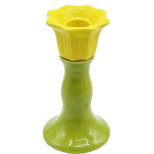 Green-Life ceramic candle stick holder GF25CH761 with nature inspired forms, supporting lifestyle and botanical candle collections for private label development.