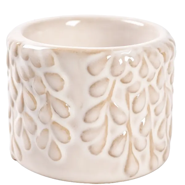 Green-Life ceramic candle stick holder GF25CH767 with textured surface, adding tactile value and differentiation for mid to high-end candle product lines.