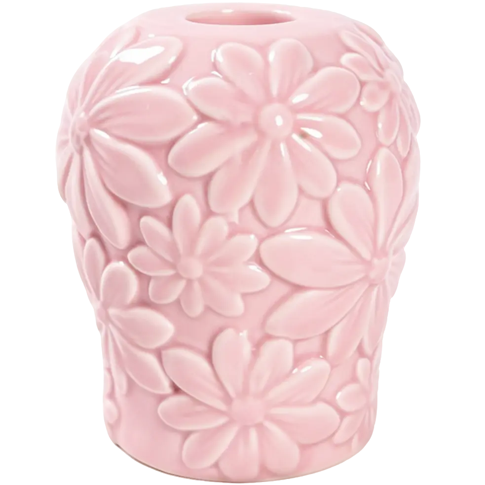 Green-Life ceramic candle stick holder GF25CH770 with textured surface, adding tactile value and differentiation for mid to high-end candle product lines.
