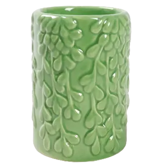 Green-Life ceramic candle stick holder GF25CH772 with textured surface, adding tactile value and differentiation for mid to high-end candle product lines.
