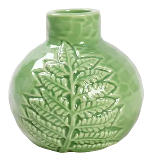 Green-Life ceramic candle stick holder GF25CH775 with textured surface, adding tactile value and differentiation for mid to high-end candle product lines.
