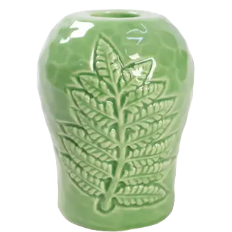 Green-Life ceramic candle stick holder GF25CH777 with textured surface, adding tactile value and differentiation for mid to high-end candle product lines.