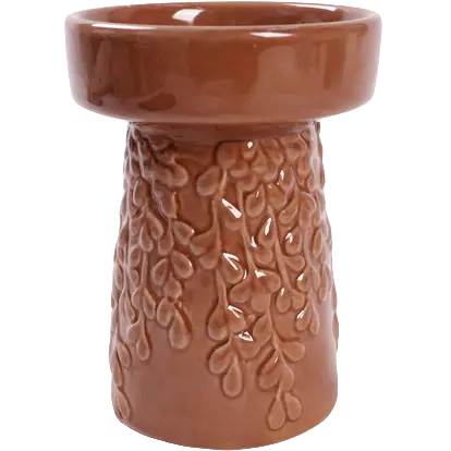 Green-Life ceramic candle stick holder GF25CH779 with textured surface, adding tactile value and differentiation for mid to high-end candle product lines.