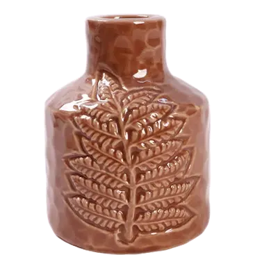 Green-Life ceramic candle stick holder GF25CH780 with textured surface, adding tactile value and differentiation for mid to high-end candle product lines.