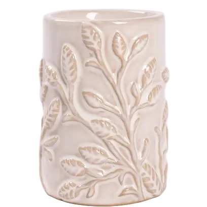 Green-Life ceramic candle stick holder GF25CH801 with textured surface, adding tactile value and differentiation for mid to high-end candle product lines.