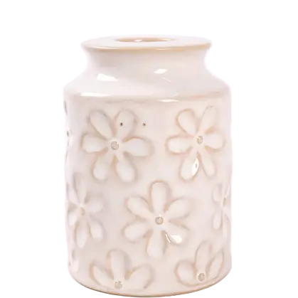 Green-Life ceramic candle stick holder GF25CH803 with textured surface, adding tactile value and differentiation for mid to high-end candle product lines.