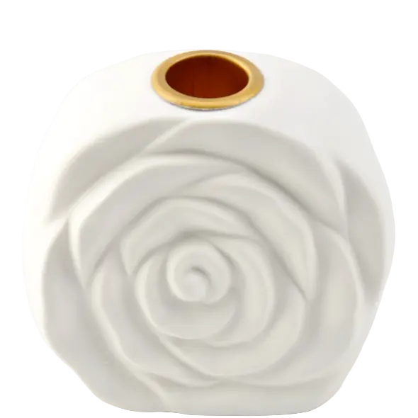 Green-Life ceramic candle stick holder GF25CH805 with nature inspired forms, supporting lifestyle and botanical candle collections for private label development.
