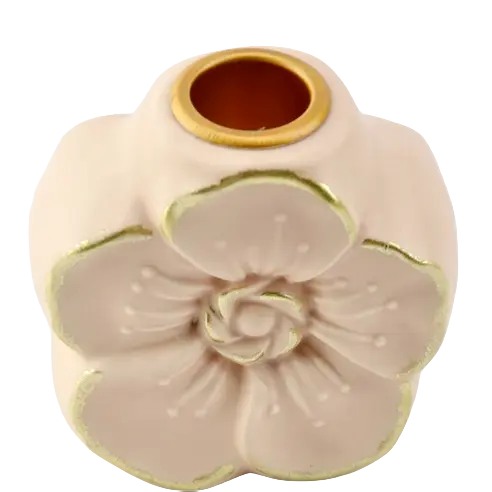 Green-Life ceramic candle stick holder GF25CH806 with nature inspired forms, supporting lifestyle and botanical candle collections for private label development.