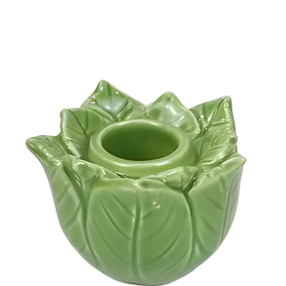 Green-Life ceramic candle stick holder GF25CH854 with holiday themes, suitable for festive campaigns and limited edition candle collections.