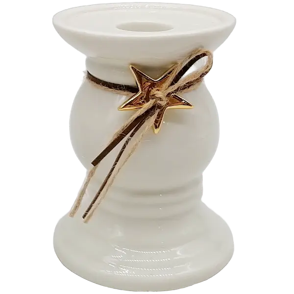 Green-Life ceramic candle stick holder GF25CH864 with holiday themes, suitable for festive campaigns and limited edition candle collections.
