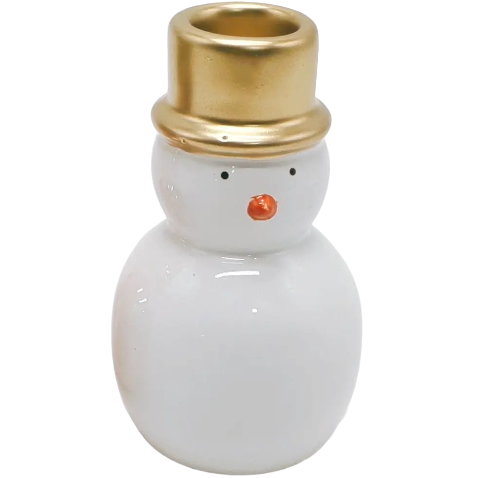 Green-Life ceramic candle stick holder GF25CH868 with holiday themes, suitable for festive campaigns and limited edition candle collections.