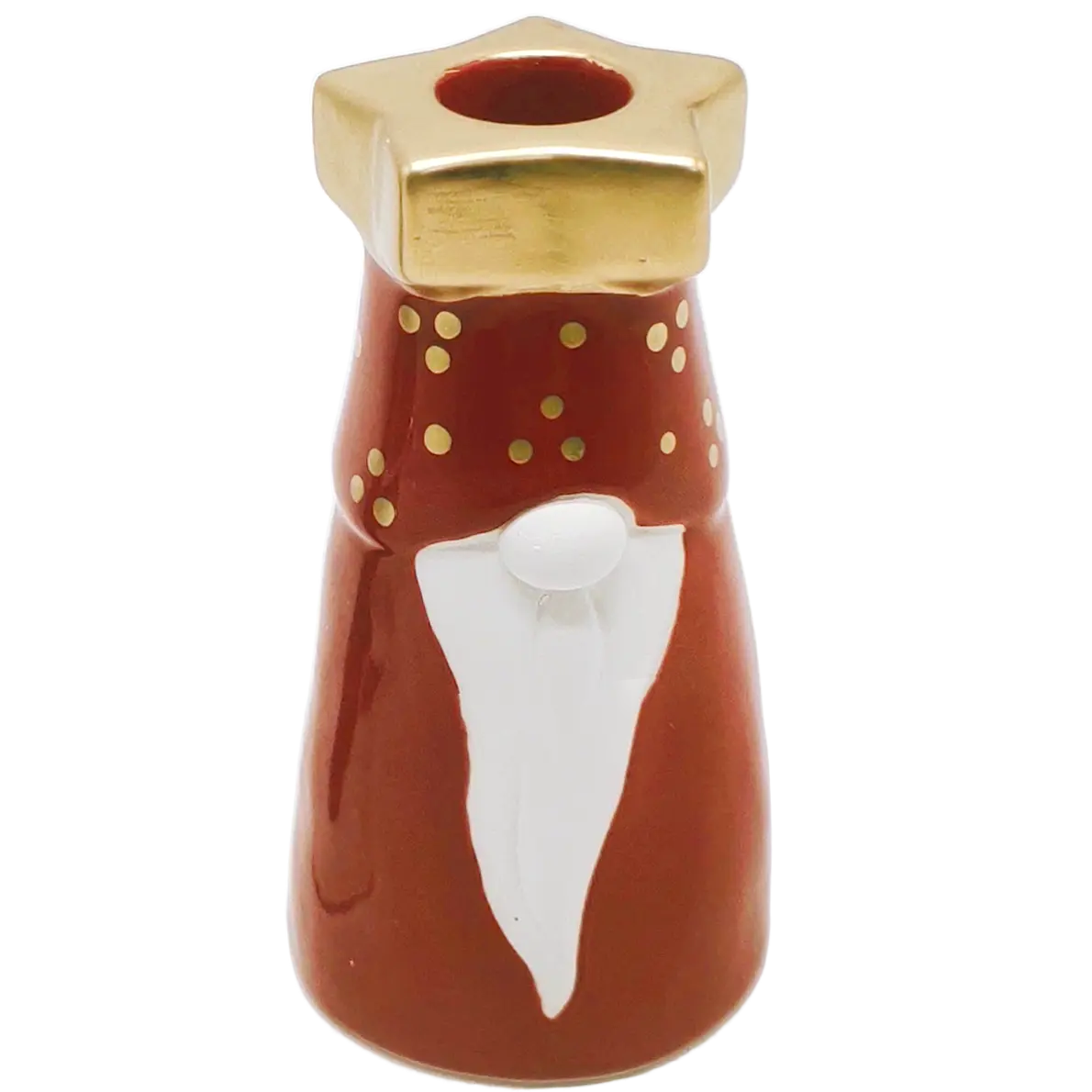Green-Life ceramic candle stick holder GF25CH869 with holiday themes, suitable for festive campaigns and limited edition candle collections.