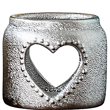 Green-Life Valentine themed luminary candle holder GF25CH575 designed for romantic collections, ideal for limited edition and gift-driven fragrance programs.