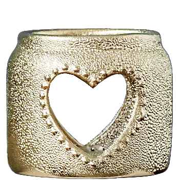 Green-Life Valentine themed luminary candle holder GF25CH579 designed for romantic collections, ideal for limited edition and gift-driven fragrance programs.
