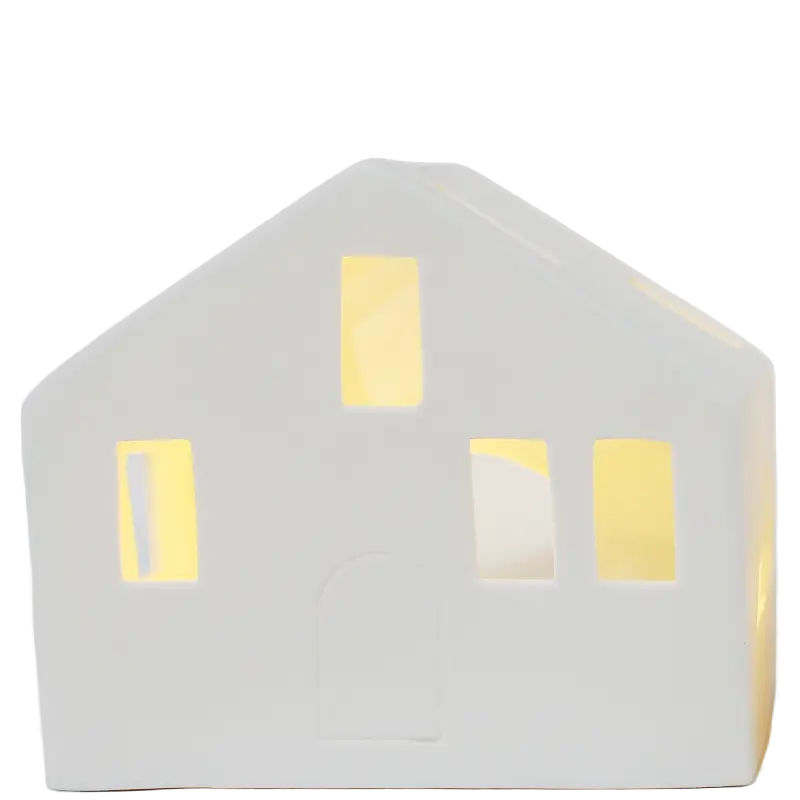 Green-Life figurative luminary candle holder GF25CH609 with architectural forms, suitable for themed collections and collectible candle product lines.