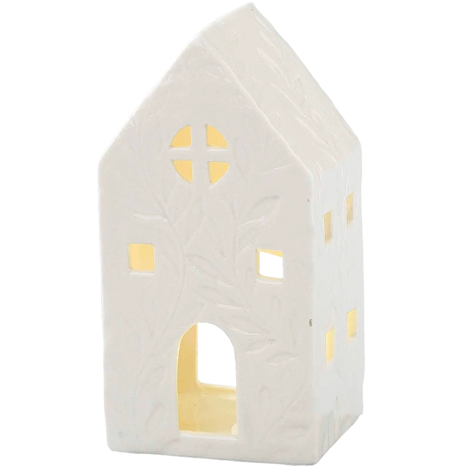 Green-Life figurative luminary candle holder GF25CH610 with architectural forms, suitable for themed collections and collectible candle product lines.