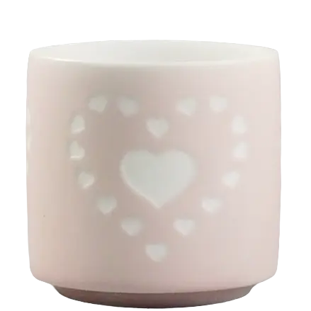Green-Life ceramic luminary candle holder GLC180561 with cutout pattern, projecting decorative light effects that support seasonal launches and visual merchandising.