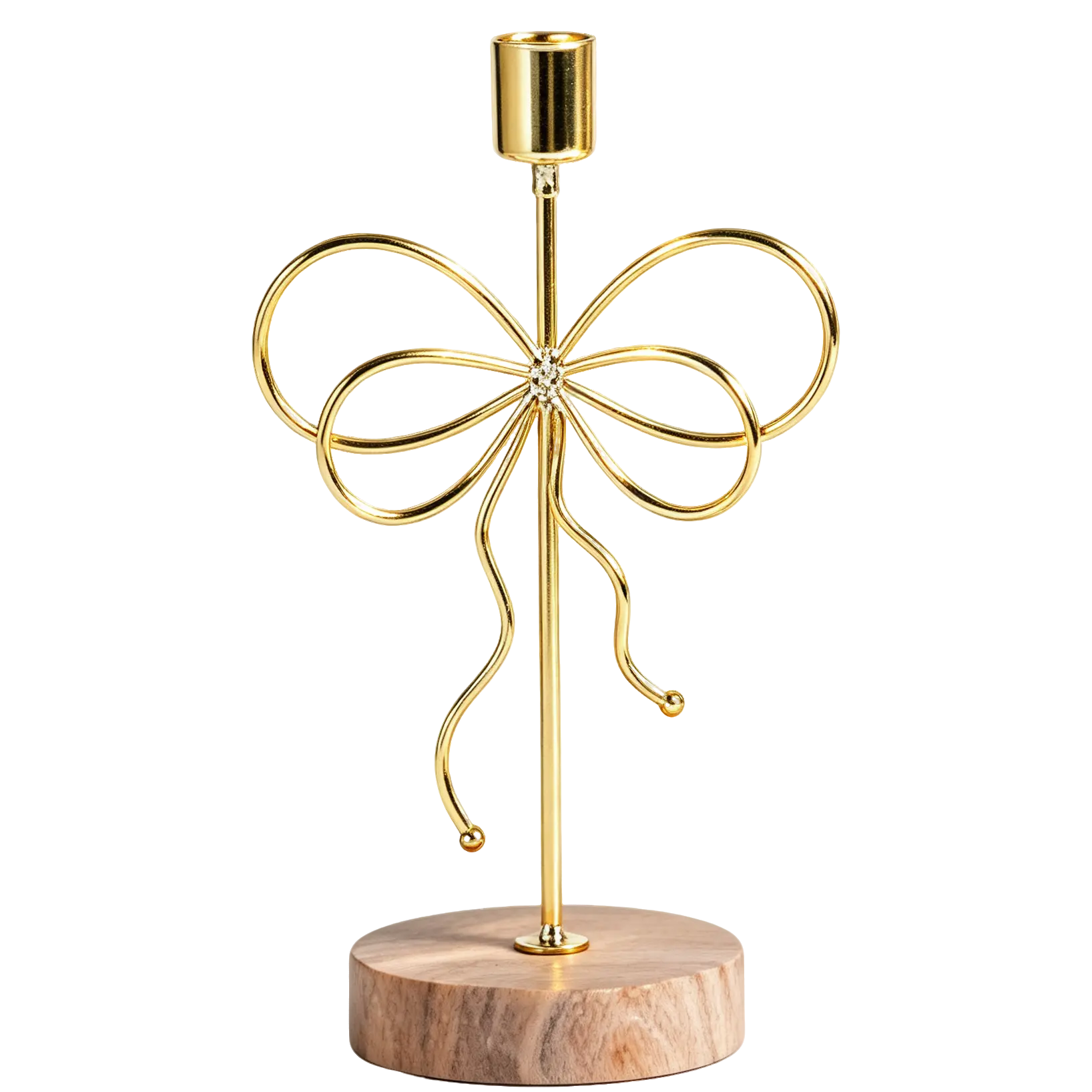 Green-Life metal candle stick holder GF25CH739 with sculptural design, offering strong visual identity for design-driven fragrance brands and statement collections.
