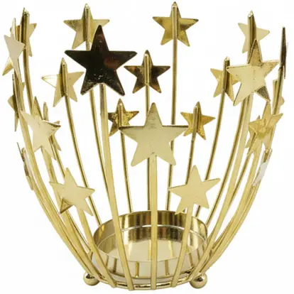 Green-Life sculptural metal luminary candle holder GF25CH630 designed for artistic and statement candle collections, supporting premium brand positioning.