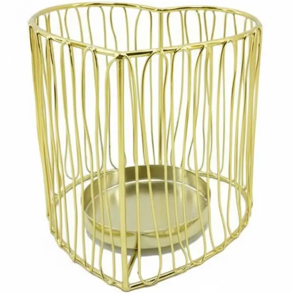 Green-Life metal luminary candle holder GF25CH638 with simple modern structure, offering durability and clean aesthetics for contemporary fragrance programs.