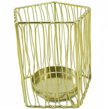 Green-Life metal luminary candle holder GF25CH640 with simple modern structure, offering durability and clean aesthetics for contemporary fragrance programs.