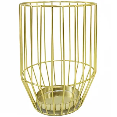 Green-Life metal luminary candle holder GF25CH641 with simple modern structure, offering durability and clean aesthetics for contemporary fragrance programs.