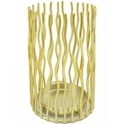Green-Life metal luminary candle holder GF25CH644 with simple modern structure, offering durability and clean aesthetics for contemporary fragrance programs.