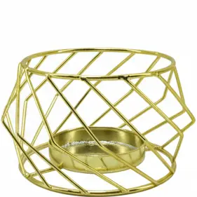 Green-Life metal luminary candle holder GF25CH645 with simple modern structure, offering durability and clean aesthetics for contemporary fragrance programs.