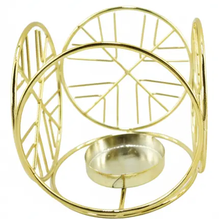Green-Life metal luminary candle holder GF25CH646 with simple modern structure, offering durability and clean aesthetics for contemporary fragrance programs.