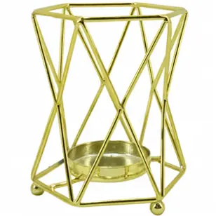 Green-Life metal luminary candle holder GF25CH648 with simple modern structure, offering durability and clean aesthetics for contemporary fragrance programs.