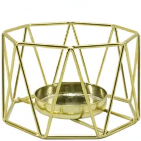 Green-Life metal luminary candle holder GF25CH649 with simple modern structure, offering durability and clean aesthetics for contemporary fragrance programs.