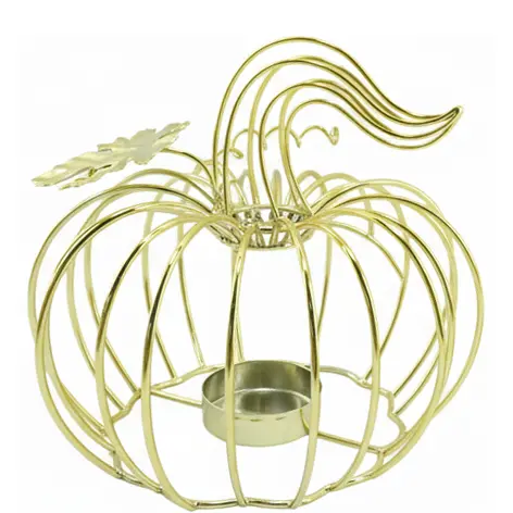 Green-Life metal luminary candle holder GF25CH656 with festive design, suitable for promotional campaigns and seasonal candle product development.