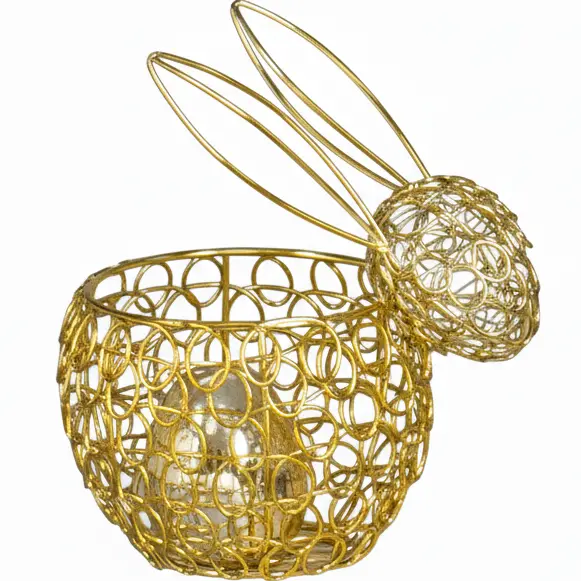 Green-Life metal luminary candle holder GF25CH659 with festive design, suitable for promotional campaigns and seasonal candle product development.