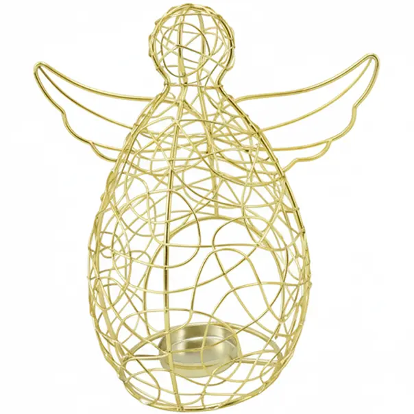 Green-Life metal luminary candle holder GF25CH674 with festive design, suitable for promotional campaigns and seasonal candle product development.