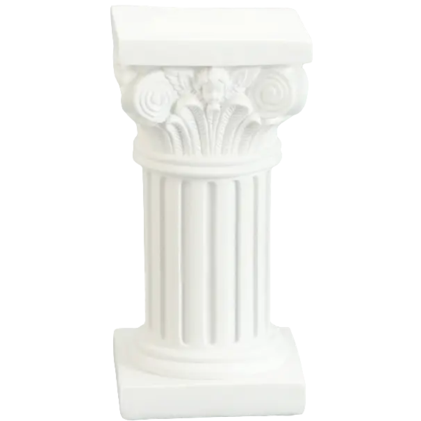 Green-Life polyresin candle stick holder GF23CH221 with Roman architecture design, developed for premium decorative candle collections and heritage-inspired brand positioning.