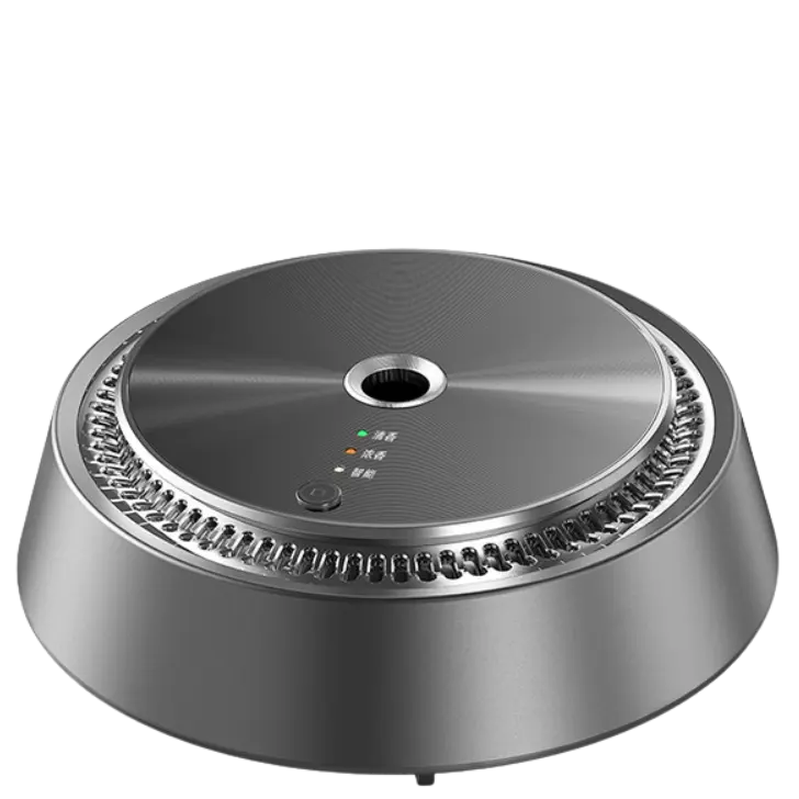 Green-Life metal car diffuser GF24DS570E24 powered by solar energy, designed to sit on the dashboard or windshield area and deliver continuous fragrance diffusion for modern automotive aroma collections.