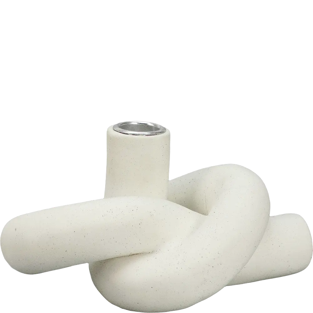 Green-Life ceramic candle stick holder GF22F38269C11 with sculptural design, supporting artistic candle lines and brand differentiation strategies.