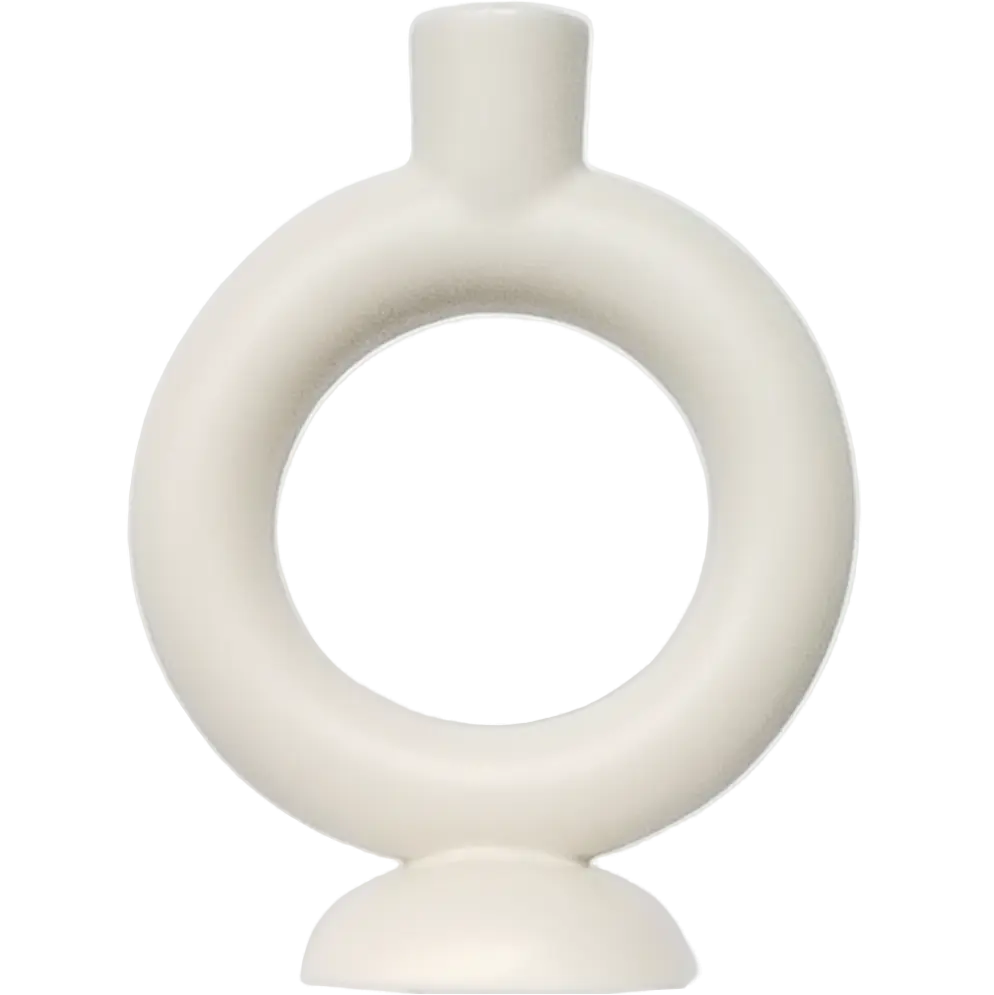 Green-Life ceramic candle stick holder GF23F38324C11 with sculptural design, supporting artistic candle lines and brand differentiation strategies.