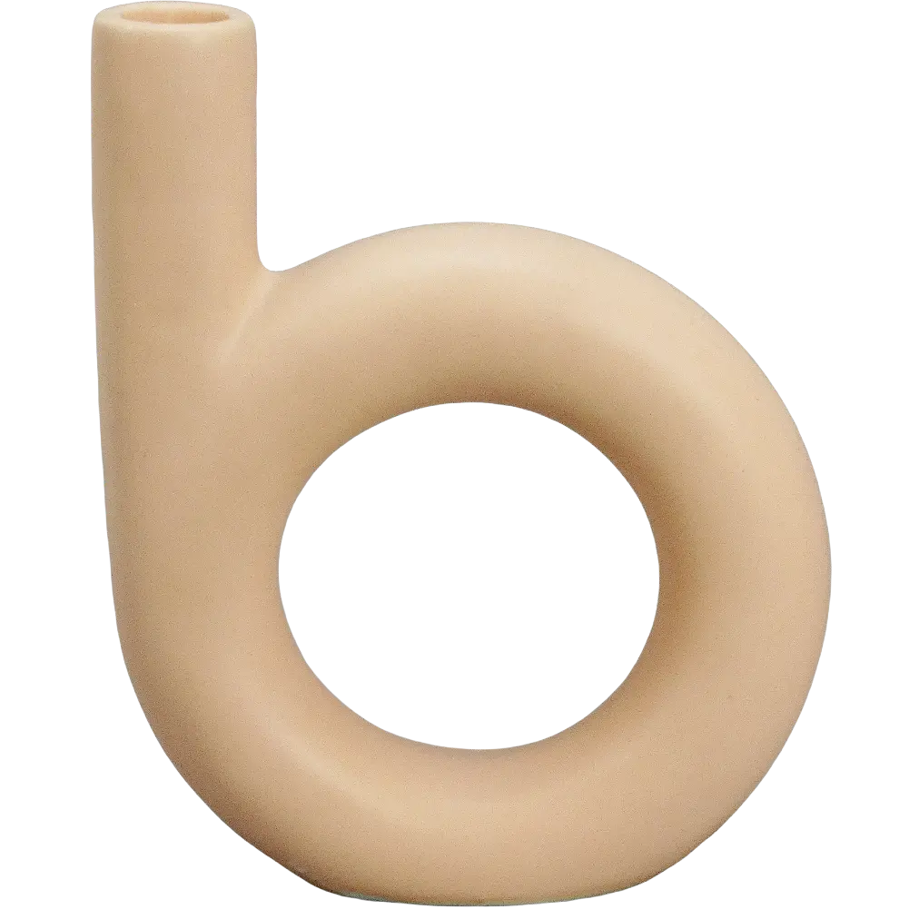 Green-Life ceramic candle stick holder GF23F3838ZC11 with sculptural design, supporting artistic candle lines and brand differentiation strategies.