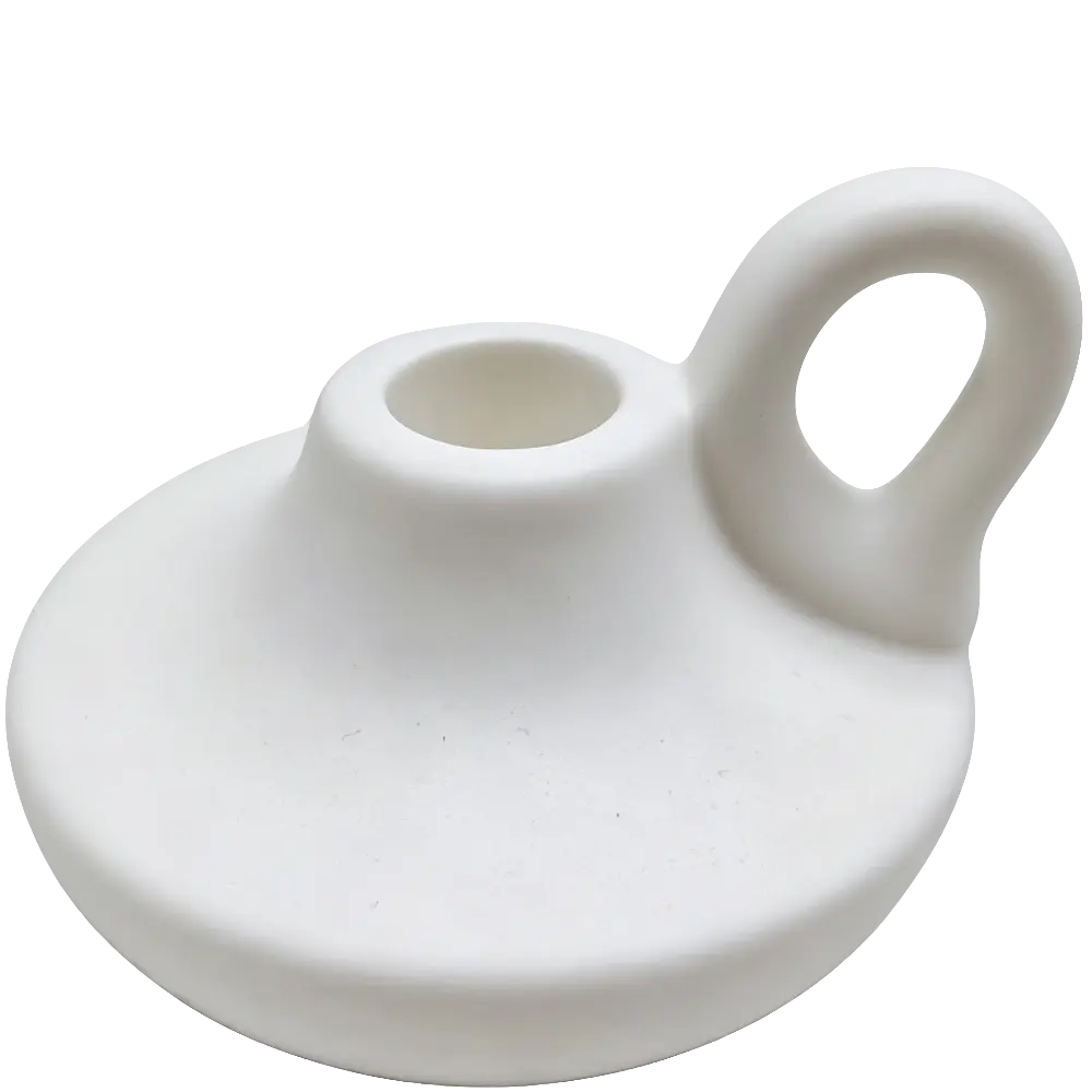 Green-Life ceramic candle stick holder GF25CH904 with sculptural design, supporting artistic candle lines and brand differentiation strategies.
