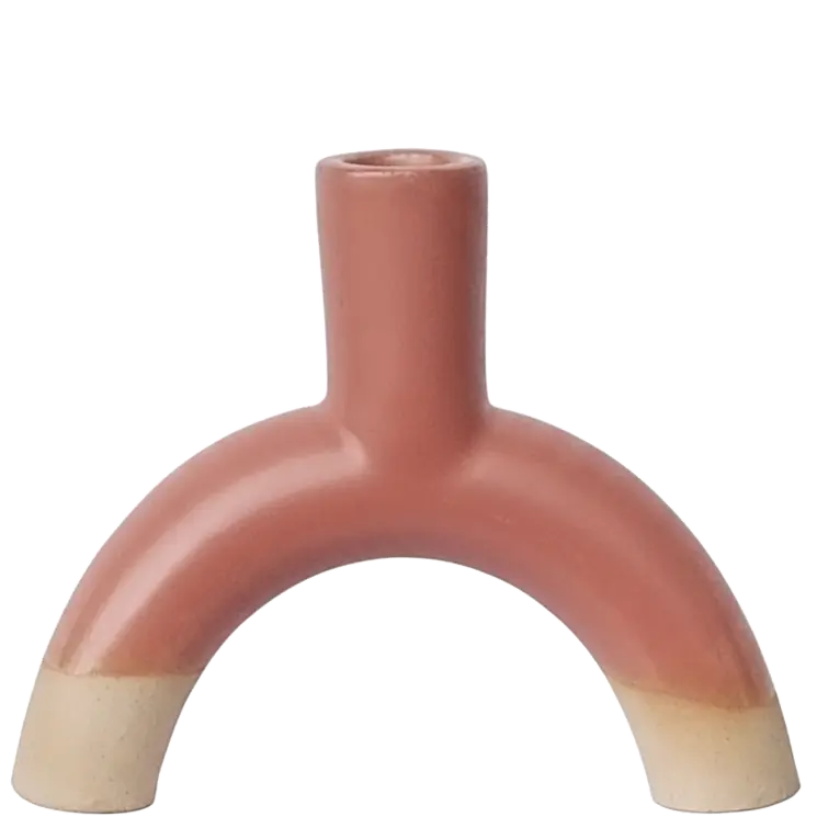 Green-Life ceramic candle stick holder GF25CH913 with sculptural design, supporting artistic candle lines and brand differentiation strategies.