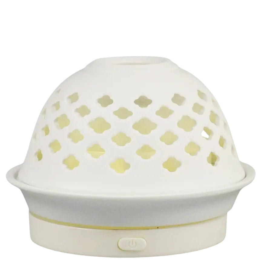 Green-Life porcelain fan diffuser GF24EF260E17 in dome shape created for OEM ODM fragrance brands classical collections at low cost.