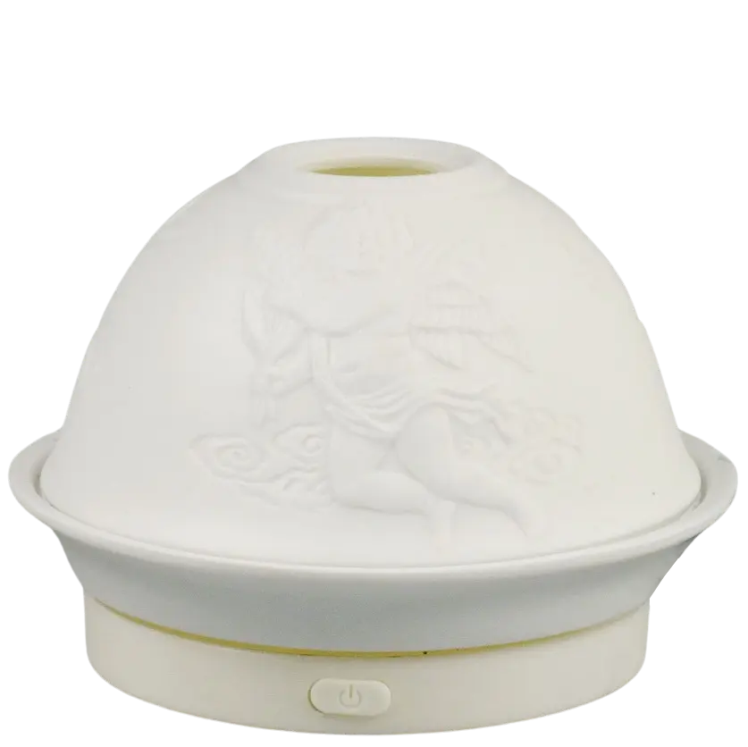 Green-Life porcelain fan diffuser GF24EF262E17 in dome shape created for OEM ODM fragrance brands classical collections at low cost.