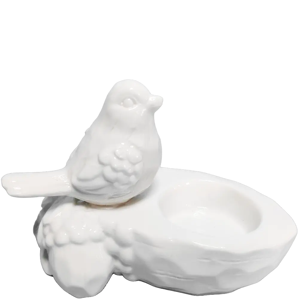 Green-Life ceramic tealight holder GF20164 with nature inspired elements, suitable for cohesive brand storytelling and themed product lines.