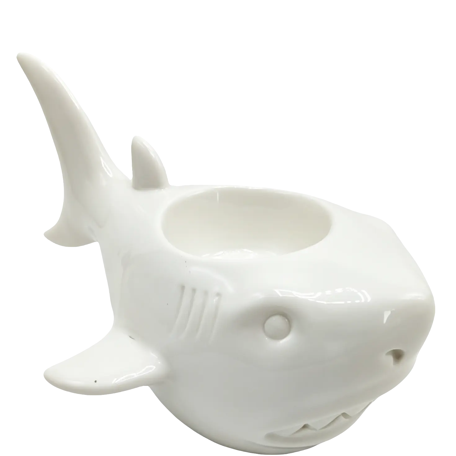 Green-Life ceramic tealight holder GF21F38114 with ocean and marine design, suitable for coastal and summer-themed candle product development.