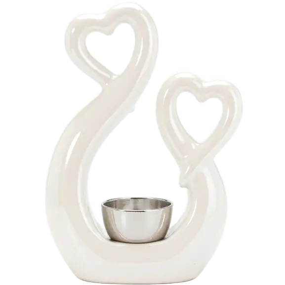 Green-Life ceramic tealight holder GF22054 with sculptural design, helping brands build artistic and differentiated candle collections.