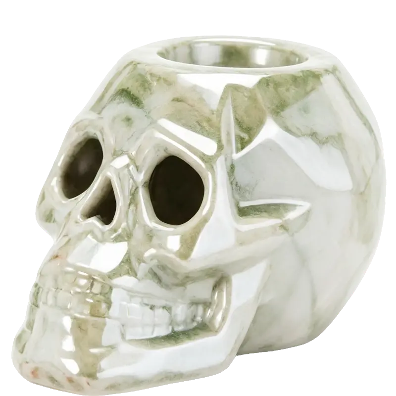 Green-Life ceramic tealight holder GF25CH836 with holiday themes, supporting fast seasonal updates and promotional candle assortments.